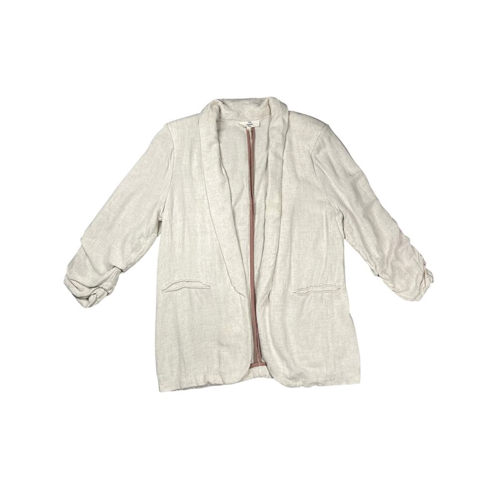 Relaxed Boutique Entro Linen Blazer Size M Business Casual